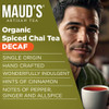 Maud's Organic Decaf Chai Tea Pods, 24 ct, Recyclable Single Serve Tea Pods  100% Gourmet Blended Tea Leaves, Compatible with Keurig K Cups Maker