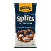 Unique Snacks Extra Dark Splits Pretzels, Original Split-Open Pretzels, Delicious Homestyle Baked Snack Bag, Vegan, OU Kosher, and Non-GMO Food, No A