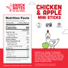 The New Primal Snack Mates, Chicken and Apple Stick - All Natural Chicken, High Protein and Low Sugar Kids Snack, Certified Paleo, Gluten Free, Lunch