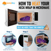 SunnyBay Microwave Heating Pad, Microwavable Heated Neck and Shoulder Wrap with Lavender, Soothing Pillow Hot & Cold Bean Bag, Aroma Warmer for Pain
