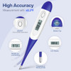 Boncare 10 Seconds Digital Thermometer for Adults and Kids - Accurate & Safe Rectal Thermometer for Baby with Fever Alarm, Oral Thermometer (Dark Blu