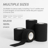 Dynarex Sensi-Wrap Self-Adherent Bandage Rolls, Black, 30 Count, 1" x 5 yds