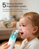 GROWNSY Nasal Aspirator for Baby, Upgraded 5 Suction Levels Baby Nose Sucker, IPX7 Waterproof Electric Nose Suction for Baby, Booger Sucker for Toddl