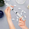 20 Pcs Syringe Adaptor, Luer Lock Female Luer Syringe to Syringes Transfer Joint Lock Connector to Syringes Coupler Adapter Luers Adapter
