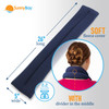 SunnyBay Microwave Heating Pad for Neck and Shoulders, 2.2 lbs 26 inch Long Versatile Microwavable Neck Wrap Warmer or Cool Pack, Hot or Cold Therapy