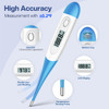 Boncare 10 Seconds Oral Thermometer for Adults and Kids - Accurate & Safe Rectal Thermometer for Baby with Fever Alarm, Digital Thermometer (Light Bl