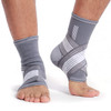 NeoTech Care Adjustable Ankle Support Brace (Gray, Size M, 1 Unit)