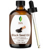 SVA Black Seed Oil - 4 Fl Oz  100% Natural Cold Pressed Black Seed Oil - for Face, Skin Care, Hair Care, Scalp Massage & Body Massage  Carrier Oil