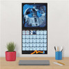 Classic Star Wars Calendar 2026 - Deluxe 2026 Star Wars Saga Wall Calendar Bundle with Over 100 Reminder Stickers (Darth Vader Gifts, Office Supplies