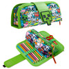 Minecraft Pencil Case for Boys and Girls, Kids Gamer School Supplies Multi Compartments with Detachable Zippered Pen Pouch 2 in 1