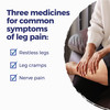 Boiron Leg Pain Relief for Relief from Restless Legs, Leg Cramps, and Shooting Pain - 3 Count (240 Pellets)