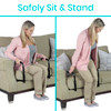 Vive Stand Assist - Mobility Standing Aid Rail for Couch, Chair - Assistance Handle for Patients, Elderly, Seniors and Disabled - Safety Grab Bar for