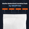 MED PRIDE Sterile Gauze Abd Pads 5 X 9 in, Extra Thick & Absorbent, Nonstick, Individually Wrapped Wound Dressings for Heavy Leakage (40 20 Count (Pa