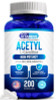We Like Vitamins Acetyl L-Carnitine 1000mg Capsules - 200 Easy to Swallow Veggie Capsules - Acetyl l Carnitine Supplement Helps Support Focus, Brain