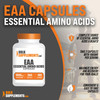 BulkSupplements.com Essential Amino Acids Capsules - EAA Capsules, Essential Amino Acids Supplement, EAAs Amino Acids - EAA Supplements, 2 Capsules p