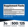 Nutricost Micronized Creatine Monohydrate 3,000mg 500 Capsules, 125 Servings, 750mg of Creatine Monohydrate Per Capsule