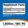 Nutricost L-Citrulline 1500mg, 180 Capsules - 750mg Per Capsule, Gluten Free, Non-GMO, Packaging May Vary