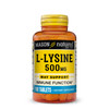 MASON NATURAL L-Lysine 500 mg with Calcium - Improved Immune Function, Enhanced Nutrient Absorption, Essential Amino Acid, 100 Tablets