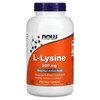 NOW Foods L-lysine 500 mg, 250 Capsules (Pack of 2)