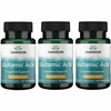 Swanson Amino Acid Glutamic Acid 500 Milligrams (3 Pack)