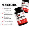 Force Factor L-Carnitine Supplement, L Carnitine Tartrate 1000mg Capsules to Convert Fat Into Energy, Support Muscle Recovery, and Boost Exercise Per