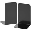 VFINE Bookends 1 Pair, Black Metal Book Ends, Heavy Bookends for Shelves, Book Stopper for Heavy Books, Book Organizer for Home Office School Supplie