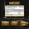 5% Nutrition Core L-Glutamine 5000 Supplement w/L-Alanine | Immune & Digestive Support | Amino Acid Muscle Builder Post Workout Recovery | Unflavored