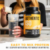 Jacked Factory Authentic ISO Whey Protein Isolate Powder - Low Carb, Non-GMO Muscle Building Protein w/No Fillers, Post Workout Recovery - 30 Serving