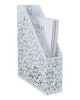 EasyPAG Heavy Duty Magazine File Holder Rack Paper Book Storage Office Desk Organizer, White