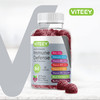 Viteey Multivitamin Gummies 8 in 1 Immune Support Supplement with Probiotics - Immune Boosters for Adults & Teens - Vegetarian, Gelatin Free, GMO Fre
