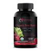 Blossom Nature Organic Beet Root Powder 1350mg with Black Pepper-Nitric Oxide Booster, Digestive System, Athletic Performance-120 Tablets,675mg of Or