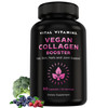 Vital Vitamins Vegan Collagen Booster - with Silica and Hyaluronic Acid - Plant-Based Collagen Supplements - Supports Hair, Skin, Nails & Joints - 60
