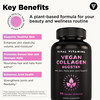 Vital Vitamins Vegan Collagen Booster - with Silica and Hyaluronic Acid - Plant-Based Collagen Supplements - Supports Hair, Skin, Nails & Joints - 60