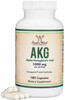 AKG Supplement (Alpha Ketoglutaric Acid) 1,000mg Per Serving (180 Capsules) Different and May Be More Effective Than AAKG (Recently Studied for Healt