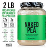 NAKED Pea - 2LB 100% Pea Protein Powder from North American Farms - Unflavored Vegan Pea Protein Isolate - Plant Protein Powder, Easy to Digest - 30