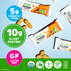 Orgain Organic Vegan Protein Bars, Peanut Butter - 10g Plant Based Protein, Low Calorie Healthy Snacks, No Lactose or Soy Ingredients, Gluten Free, N