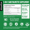 STAY ALIVE Saw Palmetto Extract Capsules w/Cranberry & Pumpkin Seed Oil, 120 Vegan Pills, Extra Strength Saw Palmetto for Men and Women, Non-GMO, Glu