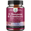 D Mannose with Cranberry Supplement - Potent D Mannose 1000mg Capsules for Kidney Defense Support & Cleanse and Urinary Tract Health for Women & Men