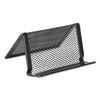 Universal Mesh Metal Business Card Holder, Holds 50 2.25 X 4 Cards, 3.78 X 3.38 X 2.13, Black