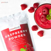 powbab Raspberry Powder from 100% USA Grown Organic Raspberries. No Added Sugar, Not Freeze Dried, No Juice Concentrate, No Maltodextrin. Dehydrated