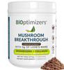 BIOptimizers Mushroom Coffee Alternative  Chocolate Drink  Lions Mane, Chaga, Reishi + Collagen Peptides for Focus, Energy & Gut Health  Adaptoge