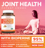Turmeric and Ginger Supplement (Non-GMO) 1980mg Serving - Turmeric Curcumin with Black Pepper Bioperine, Ginger Extract, and 95% Curcuminoids Powder