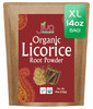 Jiva Organics Licorice Root Powder 14 Ounce Bulk Bag (14oz) - Glycyrrhiza glabra - Mulethi - Yashtimadhu - Non-GMO
