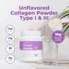 VitaMedica Collagen Peptides Powder for Women & Men - Healthy Hair, Skin, Nails, Bones and Joints - Hydrolyzed Types I & III, Grass-Fed, Pasture-Rais