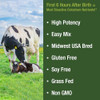 First Milking Colostrum Powder from Grass Fed USA Cows Milked Within 6 Hours of Giving Birth to Get the Most Bioactive Nutrients. High Immunoglobulin