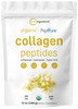 Micro Ingredients Collagen Peptides Powder Organic, 12oz | Type I & III + Natural Protein | Grass-Fed Bovine Source | Unflavored | Supports Skin, Joi