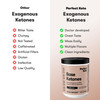 Perfect Keto Exogenous Ketones Powder, BHB Salts for Ketosis & Fasting Support, Electrolytes for Hydration, Caffeine Free Energy, Chocolate, 8.57 oz