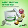 AKI Cruciferous Superfood Green Mix Powder - Made from Kale, Broccoli, Brussels Sprouts, Cabbage - Packed with Essential Phytonutrients & Vitamins ((