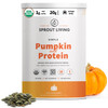 Sprout Living Organic Pumpkin Seed Protein Powder, Unflavored, 20 Grams of Plant Based Protein Powder Without Artificial Sweeteners, Non Dairy, Non-G