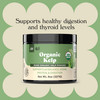 Organic Kelp Powder Supplement - Bulk Raw, Dry, Pure Sea Kelp Seaweed Powder 8oz 75 Serving Thyroid, Iodine, & Digestion
